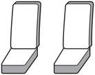 Covercraft 22-24 Nissan Frontier Endura PrecisionFit Custom Second Row Seat Covers - Charcoal/Black