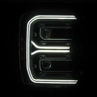 AlphaRex 23-26 Ford F-250 SD LUXX LED Proj Headlights Blk w/Activ Light/Seq Signal/Switchback