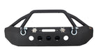 Fishbone Offroad 07-18 Jeep Wrangler Front Winch Bumper W/LEDs Full Width - Blk Textured Powdercoat