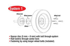 Eibach Pro-Spacer 25mm Spacer / Bolt Pattern 4x100 / Hub Center 57.1 for 85-92 VW Golf (MKII/MKIII)