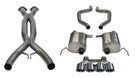 Corsa 2015+ Chevrolet Corvette C7 Z06 2.75in Dual Rear Xtreme Cat-Back Exhaust w/ Quad Polis