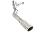 aFe ATLAS 5in DPF-Back Alum Steel Exhaust System Polished Tip GM Diesel Trucks 7.5-10 V8-6.6L td LMM