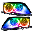 Oracle 02-05 BMW 3 Series SMD HL - Black - ColorSHIFT w/o Controller