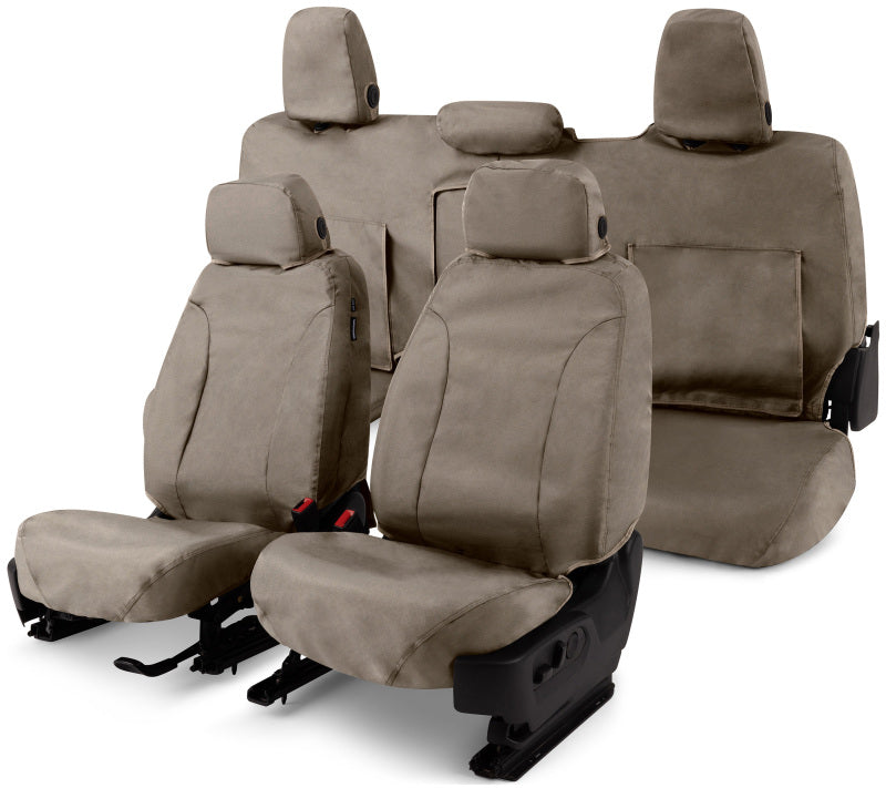 Covercraft 17-19 Chevrolet Silverado Waterproof Polyester SeatSaverFront Row Seat Covers - Taupe