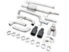 AWE Tuning 0FG 21+ Ford F150 Dual Split Rear Cat-Back Exhaust- 5in Diamond Black Tips