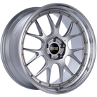 BBS LM-R 21x10 5x120 ET35 Diamond Silver Center Diamond Cut Lip Wheel -82mm PFS/Clip Required
