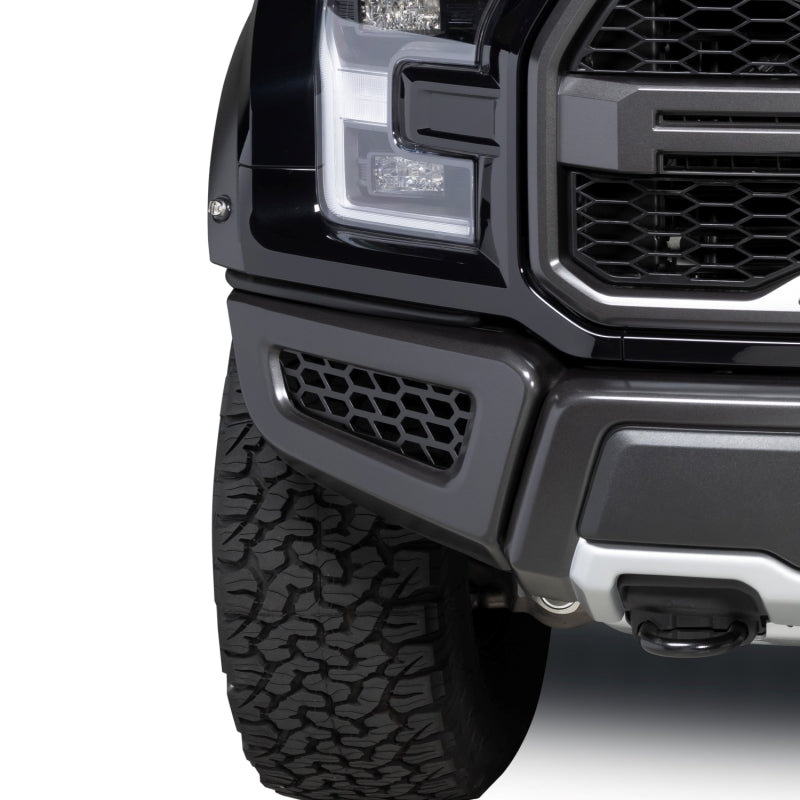 Putco 18-20 Ford F-150 Raptor - Hex Shield - Black Powder Coated Bumper Grille Inserts