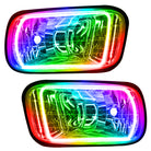 Oracle 09-15 Ram 1500 Sport Surface Mount LED Fog Light Halo Kit - ColorSHIFT