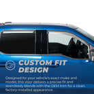 Putco 05-08 Hyundai Tucson (Set of 4) - Tape On Install Element Chrome Window Visors