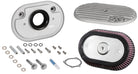 K&N Street Metal Intake System Side Draft Dyna/Softail Silver Intake System-Harley-Davidson