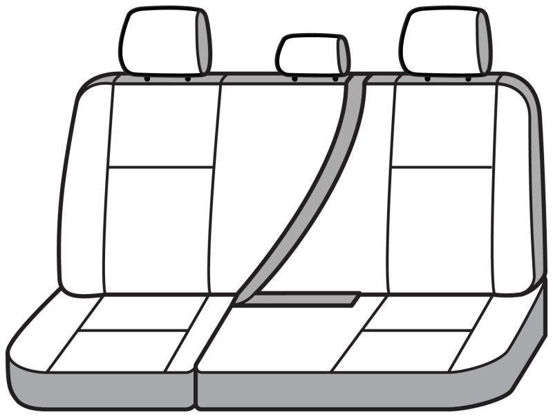 Covercraft 19-24 Chevrolet Silverado Endura PrecisionFit Custom Second Row Seat Covers - Red/Black