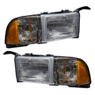 Oracle 94-02 Dodge Ram Pre-Assembled Halo Headlights - ColorSHIFT w/o Controller