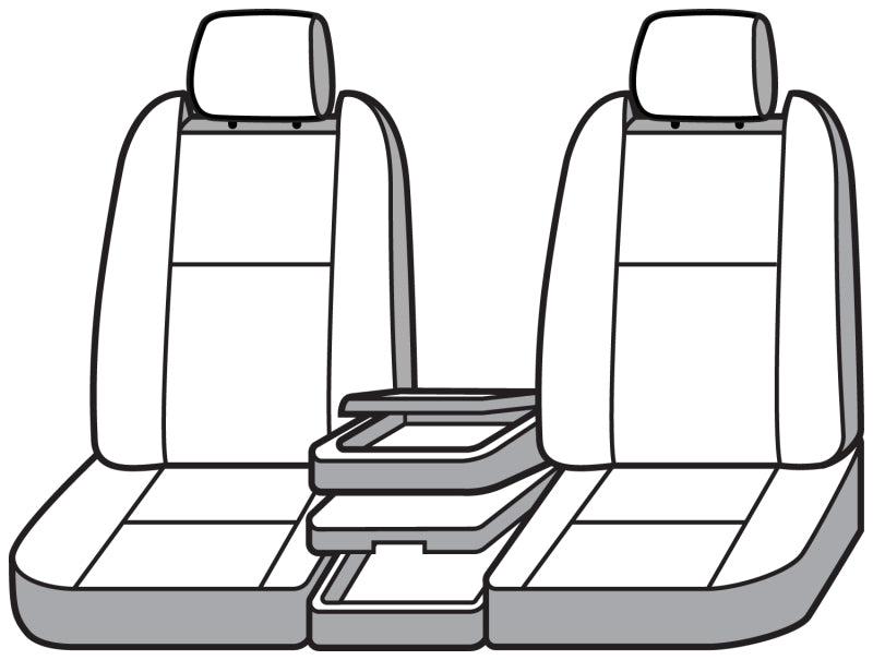 Covercraft 13-18 Dodge Ram Endura PrecisionFit Custom Front Row Seat Covers - Blue/Black