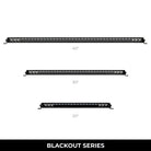 Go Rhino Xplor Blackout Series Sgl Row LED Light Bar (Side/Track Mount) 39.5in. - Blk