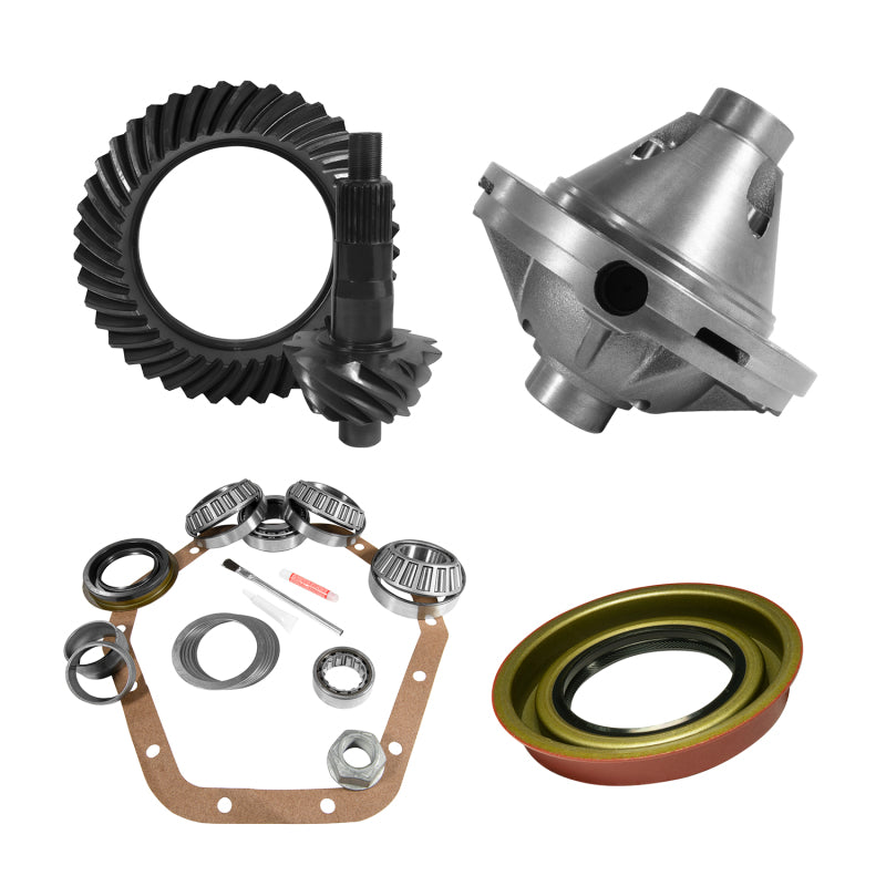 Yukon Gear 10.5in GM 14 Bolt 5.38 Rear Ring & Pinion Install Kit 30 Spline Positraction