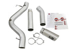 aFe Atlas Exhaust 5in DPF-Back Aluminized Steel w/ Polished Tips 16-17 GM Diesel Truck V8-6.6L (td)