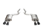 Corsa 24+ Ford Mustang Dark Horse 5.0L 3in Dual Rear Axle-Back w/Twin 4.5in Black PVD Slash Tips