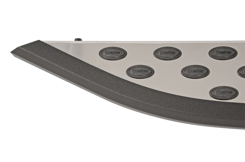 Dee Zee Universal Running Board Universal Cross Utility Vehicle NXc (Stainless Top w Blk Trim)