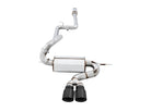 AWE Tuning Ford Focus ST Touring Edition Cat-Back Exhaust - Resonated - Diamond Black Tips