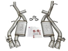 aFe MACHForce XP 3in 304 SS Axle-Back Dual Exhaust (NPP) w/ Polished Tips 16-17 Camaro SS V8-6.2L