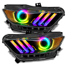 Oracle 15-17 Ford Mustang V6/GT/Shelby Dynamic DRL w/ Halo Kit - ColorSHIFT - Dynamic