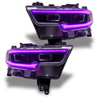 Oracle 19-21 RAM 1500 Headlight DRL Kit Projector LED - RGBW+A w/ Simple Controller