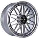 BBS LM 21x9 5x120 ET32 Diamond Black Center Diamond Cut Lip Wheel -82mm PFS/Clip Required