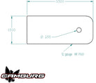 Camburg Black Fender Washer 10 Pack (aluminum washer bolt body clip 1/8in. tab)
