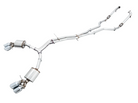 AWE Tuning Audi B9 S5 Sportback Touring Edition Exhaust - Non-Resonated (Silver 102mm Tips)
