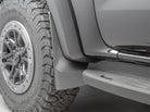 WeatherTech 24-25 Ford Ranger Raptor Supercrew Rear No Drill MudFlaps - Black