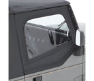 Bestop 88-95 Jeep Wrangler YJ Upper Fabric Doors (Square Upper Rear Corner Black Denim)