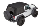 Bestop 07-18 Jeep Wrangler JK 2-Door Trektop Pro (Premium Black Twill)