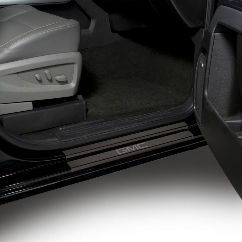 Putco 2020 GMC Sierra LD/HD Dbl/Regular Cab w/ GMC Etching (2pcs) Black Platinum Door Sills