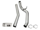 aFe LARGE Bore HD Exhausts 4in DPF-Back SS-409 2016 Nissan Titan XD V8-5.0L CC/SB (td)