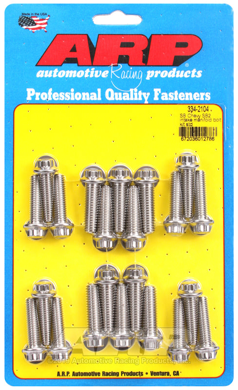 ARP SB Chevy SB2 Intake Manifold Bolt Kit - Standard – Down East Offroad