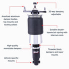 Air Lift Performance 15-21 Subaru WRX (VA) / 15-21 Subaru WRX STI (VA) Rear Air Suspension Kit