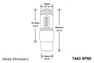 Diode Dynamics 7443 LED Bulb XP80 LED - Amber (Single)