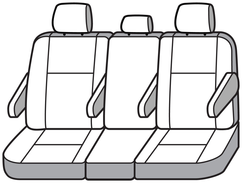 Covercraft 18-24 Honda Odyssey Endura PrecisionFit Custom Second Row Seat Covers - Black/Black