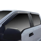 Westin 2015-2018 Ford F-150 SuperCrew Slim Wind Deflector 4pc - Smoke