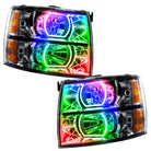 Oracle 07-13 Chevy Silverado SMD HL - Blk - Square Style - ColorSHIFT w/ 2.0 Controller