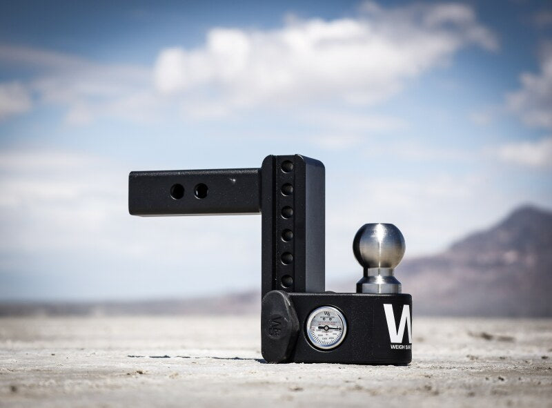 Weigh Safe 6in Drop Hitch w/Built-in Scale & 2.5in Shank (10K/22K GTWR) - Steel