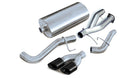 Corsa 2002-2006 Cat-Back Exhaust w/Black Twin 4in Tips 02-06 Cadillac Escalade 6.0L V8