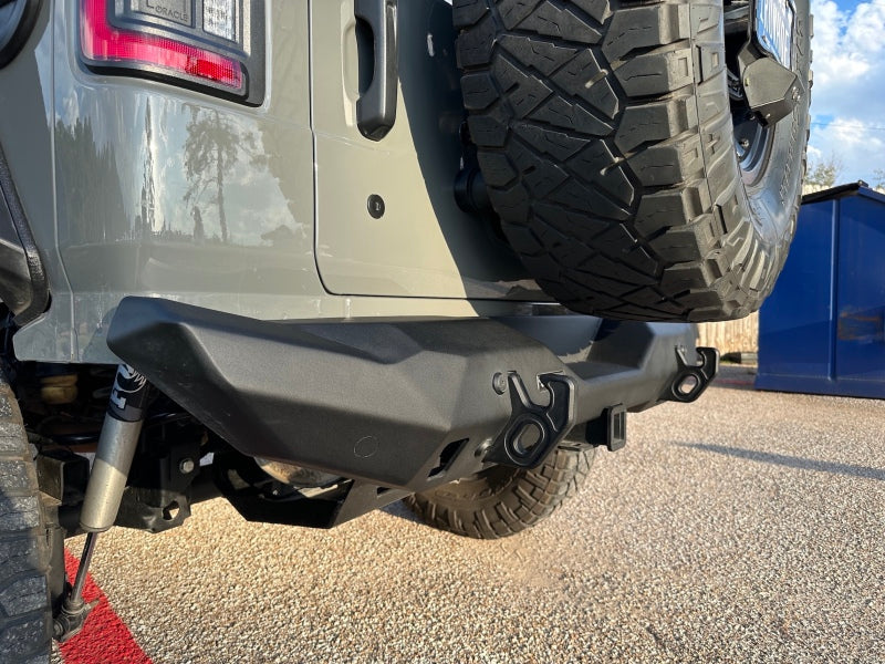 Rival 2018-2026 Jeep Wrangler JL  Rear Aluminum Stubby Bumper