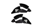 Fishbone Offroad 2018+ Jeep Wrangler JL Rear Pair Aluminum - Black Powdercoat Inner Fenders