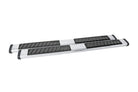 Dee Zee Universal Tubes - 6In Oval - Black Tread Aluminum (ExtCab)