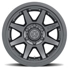 ICON Rebound Pro 17x8.5 5x150 25mm Offset 5.75in BS 110.1mm Bore Satin Black Wheel