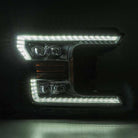 AlphaRex 18-19 Ford F-150 NOVA LED Proj Headlights Plank Style Matte Black w/Activ Light/Seq Signal