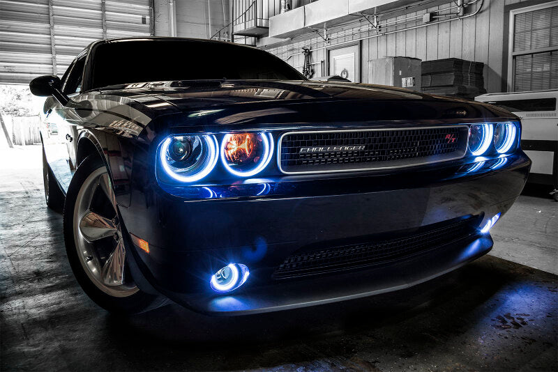 Oracle Dodge Challenger 08-14 LED Fog Halo Kit - Blue