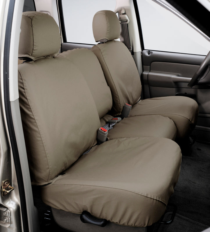 Covercraft 07-12 Chevrolet Avalanche Polycotton SeatSaver Custom Front Row Seat Covers - Wet Sand