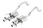 Borla 15 Chevy Corvette C7 ZO6 6.2L w/o AFM w/ NPP ATAK Quad RD RL IC Tips Center Rear Exit Exhaust